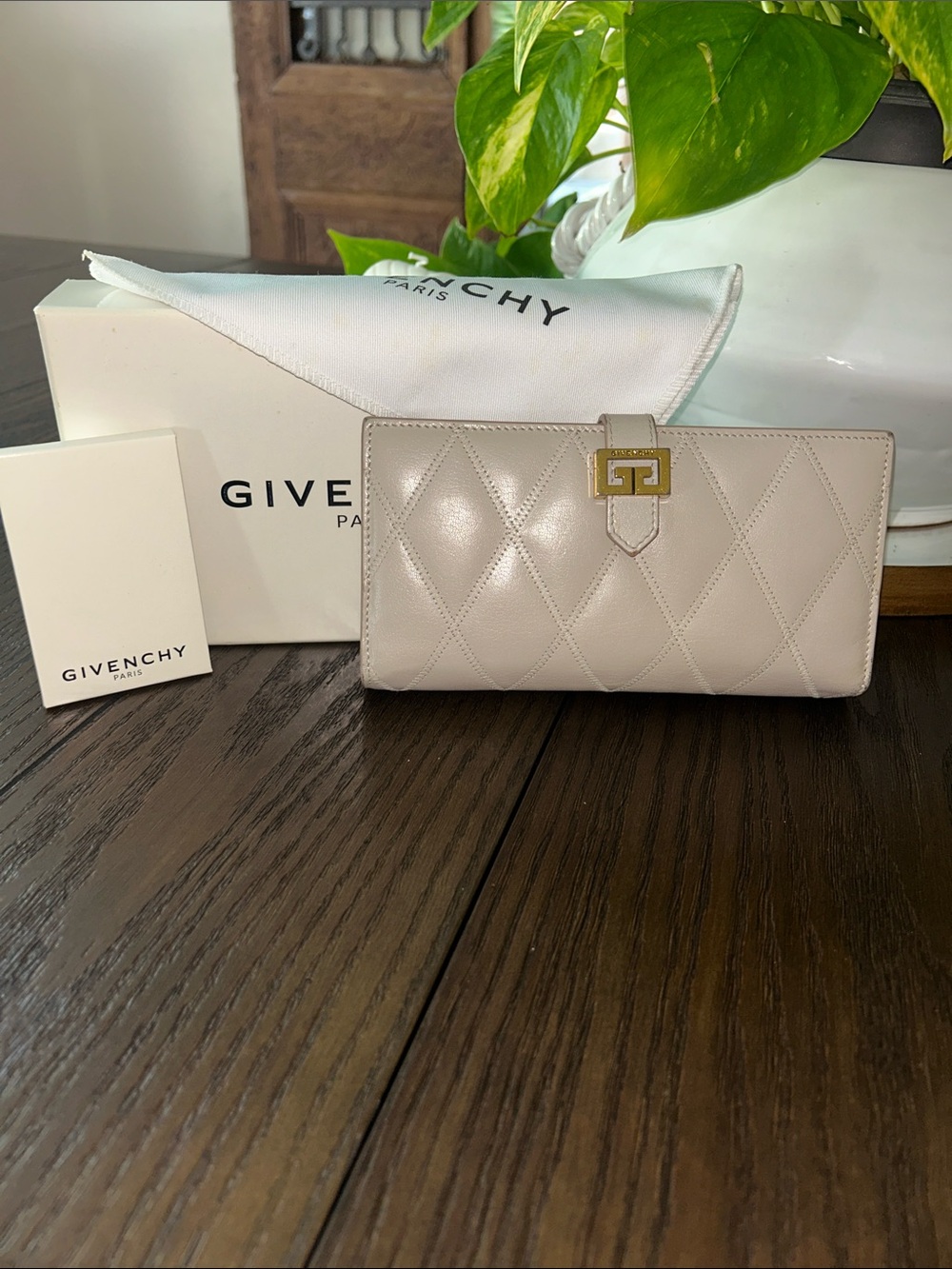 Givenchy W/COA GV3 Quilted Leather Wallet
